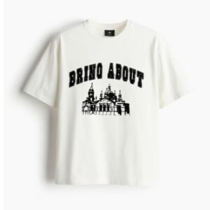 BRINO ABOUT WHITE  OVERSIZED FIT TEES