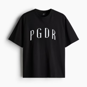 PGDR OVERSIZED  FIT TEES BLACK