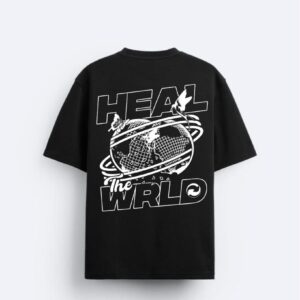 HEAL WRLD OVERSIZED FIT TEES BLACK