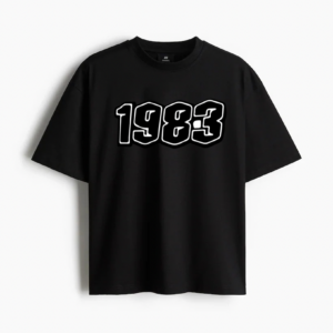 HEAVY WEIGHT  TESS  BLACK OVERSIZED FIT