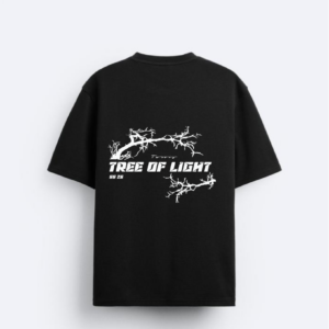 "Tree of Light Signature Oversized T-Shirt Black | SS25 Collection – Twoois"