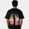 ^Black Oversized Tees – Shadow Art Signature Edition