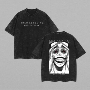Solo Leveling Printed Unisex Washed T S hirt
